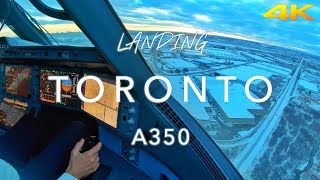 TORONTO  A350 LANDING 4K [upl. by Gibeon]