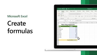 How to create formulas in Microsoft Excel [upl. by Ahsercel]