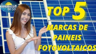 TOP 5 melhores marcas de painéis solares [upl. by Faria344]