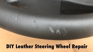 How To Repair Leather Steering Wheel [upl. by Ycak]