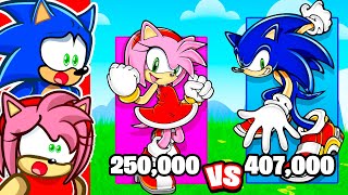 SONIC vs AMY Power Level Comparison [upl. by Analram]