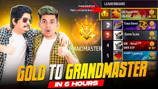 1st Player To Reach GrandMaster🥵CS Top 1 in 6 Hours🔥 [upl. by Azmuh]