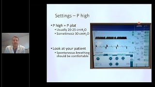 Airway pressure release ventilation APRV Dr Niklas Larsson [upl. by Edorej]