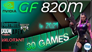 NVIDIA GeForce 820M in 25 GAMES  20212024 [upl. by Erica]