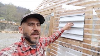 How to INSTALL VENTS in a ANA WHITE Greenhouse [upl. by Nivrek]