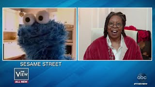 Cookie Monster Shares About quotSesame Street Elmos Playdatequot Special  The View [upl. by Allez]