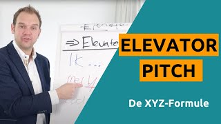 Elevator pitch voorbeeld [upl. by Annaert]