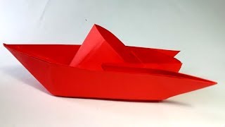 Como hacer un Barco de papel Origami  How to Make an Origami Paper Boat [upl. by Eillim318]