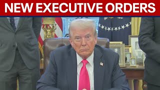 President Trump signs new executive orders [upl. by Izy298]