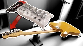 HOW TO  Install FENDER LOCKING TUNERS [upl. by Yawnoc]