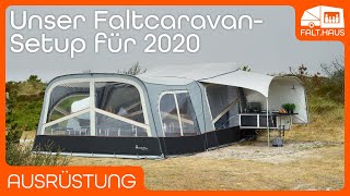 Unser Faltcaravan amp Camping Setup 2020 [upl. by Minabe]