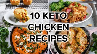 10 Delicious Keto Chicken Recipes to Keep You on Track [upl. by Wsan]