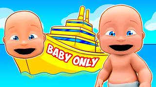 Building a BABY ONLY SHIP in Roblox Build a Boat [upl. by Adnimra926]