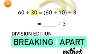 Breaking Apart Method  Division [upl. by Rania]