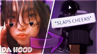 so i let HER turn me into a EMO in roblox da hood [upl. by Crissie426]