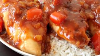 5Ingredient Slow Cooker Hawaiian Chicken [upl. by Asilaj568]