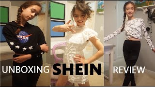 SHEIN KIDS TRY ON HAUL amp REVIEW  FASHION CLOTHING FOR GIRLS  WHY IS SHEIN SO CHEAP [upl. by Hutchins]