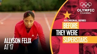 Allyson Felix at 17  Before They Were Superstars [upl. by Springer715]