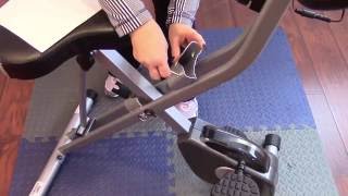 Exerpeutic Folding Magnetic Upright Bike with Pulse Assembly [upl. by Auqined101]