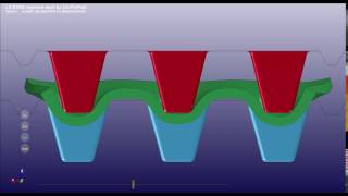 Moldex3D Compression Molding Simulation of Sheet Molding Compound SMC with LSDYNA [upl. by Nahtal]