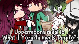 Uppermoons  Muzan react to Yoriichi Meets Tanjiro [upl. by Eekcaj]