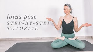 HOW TO DO PADMASANA  full lotus pose for beginners [upl. by Eelaras258]