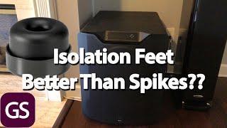 Are Subwoofer Isolation Feet Better Than Spikes [upl. by Kilan]