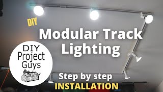 HOW TO INSTALL TRACK LIGHTING  Hampton Bay Track Lighting Install [upl. by Niotna955]