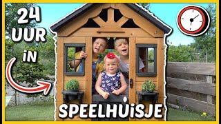 24 UUR OVERLEVEN iN SPEELHUiSJE 🏠  Bellinga Vlog 1766 [upl. by Anyela]