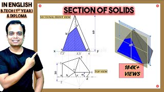 SECTION OF SOLIDPENTAGONAL PYRAMIDProblem 8 [upl. by Eletnahs]