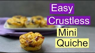 How to Make Crustless Mini Quiche [upl. by Bolme16]