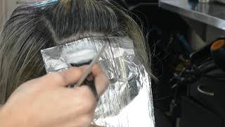 GRAY BLENDING FOR DARK HAIR WITH GREY  HIGHLIGHTS ONLY NO LOWLIGHTS Transform Your Look [upl. by Ysnil]