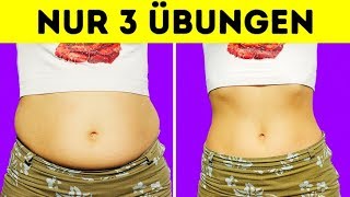 3 schnelle Übungen für einen flachen Bauch [upl. by Einoj]