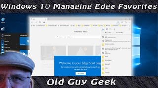 Microsoft Edge Managing Favorites [upl. by Suoiluj]