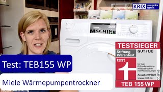 TEB155 WP im Test Miele Wärmepumpentrockner [upl. by Adirahs542]