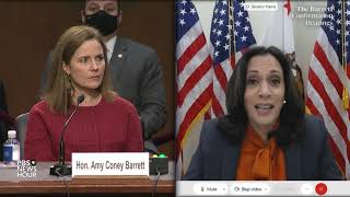 WATCH Sen Kamala Harris questions Supreme Court nominee Amy Coney Barrett [upl. by Nilra]