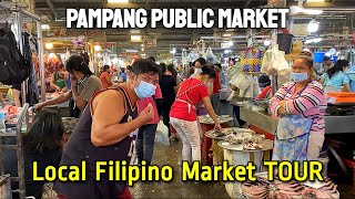 FILIPINO MARKET TOUR at Pampang Public Market  HUGE MARKET in Angeles City Pampanga Philippines [upl. by Elyrehc]