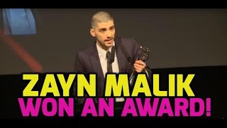 Zayn Malik thanks One Direction in acceptance speech FULL [upl. by Gove]