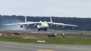 Landing Antonov An225 Mriya  Largest Aircraft in The World HD [upl. by Eadith]