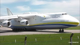 Antonov 225 Mriya Departure from East Midlands UK  130614 [upl. by Airec]