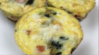 Crustless Quiche Muffins [upl. by Ybbed]