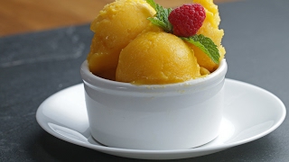 3Ingredient Mango Sorbet [upl. by Srevart690]