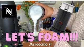 How To Foam Milk With Aeroccino 3 Make Coffee With Foam Tips amp Tricks  Easy Foamed Latte Recipe [upl. by Harobed]