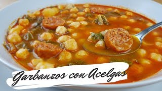 GARBANZOS con ACELGAS Guiso de Legumbres [upl. by Nnylahs434]