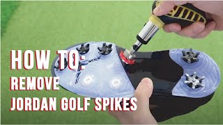 How to Remove amp Replace Jordan Golf Spikes [upl. by Eneles]