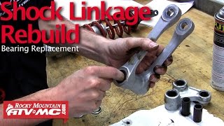 Motorcycle Shock Linkage Rebuild amp Bearing Replacement [upl. by Nnayt]