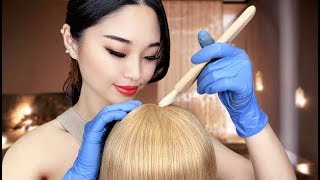 ASMR Relaxing Hair Dye Treatment [upl. by Enelyar]