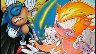 All Super Sonic Transformations  Sonic The Comic [upl. by Langham]