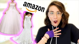 BUYING MY WEDDING DRESS ON AMAZON [upl. by Dominic]