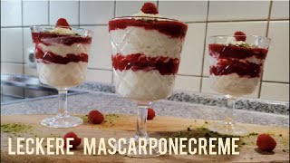 Himbeere Mascarponecreme mit Pistazie Crema al mascarpone alla BAYERS CUCINA ITALIANA [upl. by Zeni]